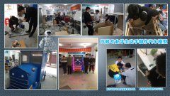 汽修专业学生制作汽车模型