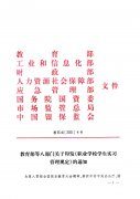 43-教职成〔2021〕4号 教育部等八部门关于印发《职业学校学生实习管理